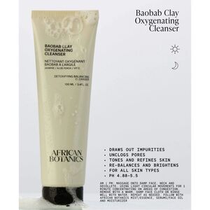 African Botanics Baobab Clay Oxygenating Cleanser New unused